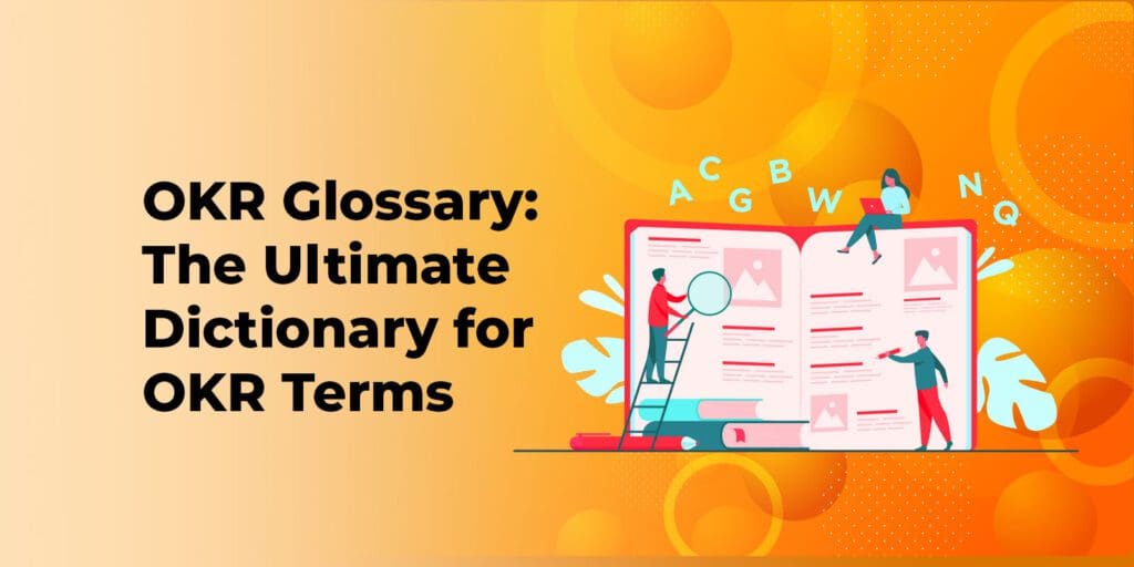 an image of a dictionary page about OKR glossaries