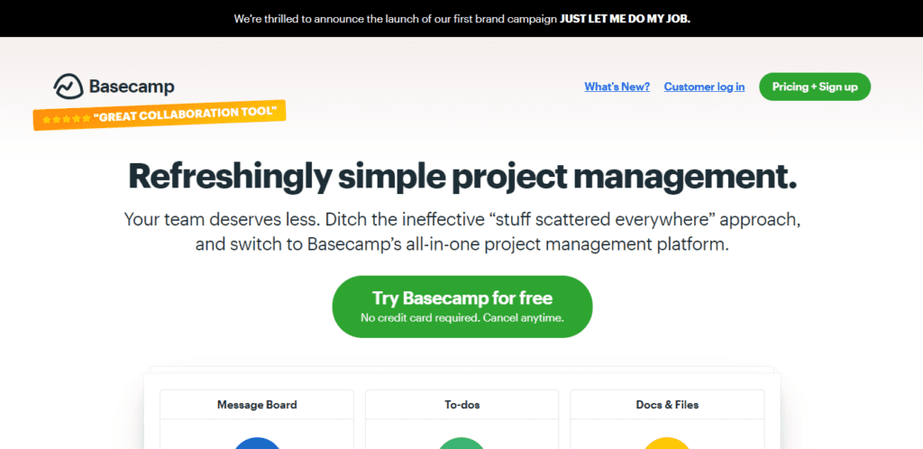 Basecamp - The Performance Management Tool
