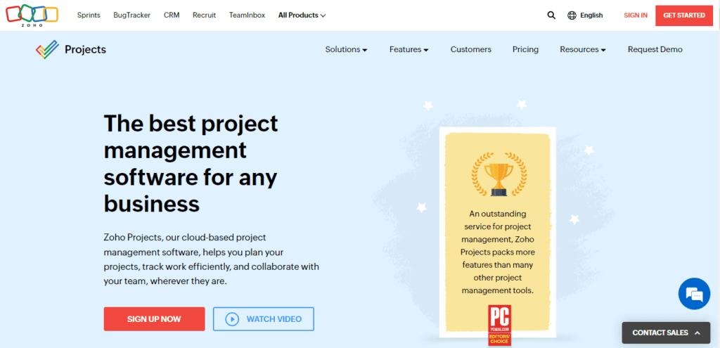 Zoho projects - the project management tool